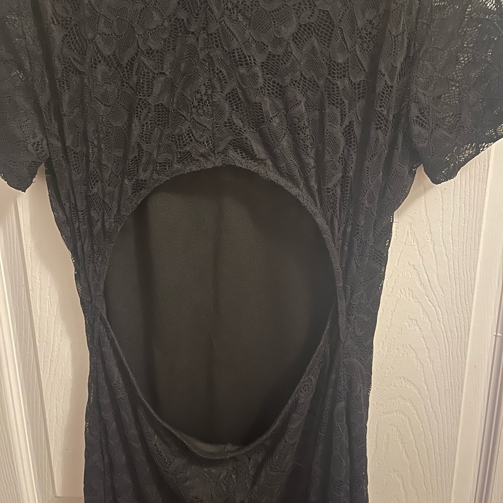 Elegant Black Lace Dress